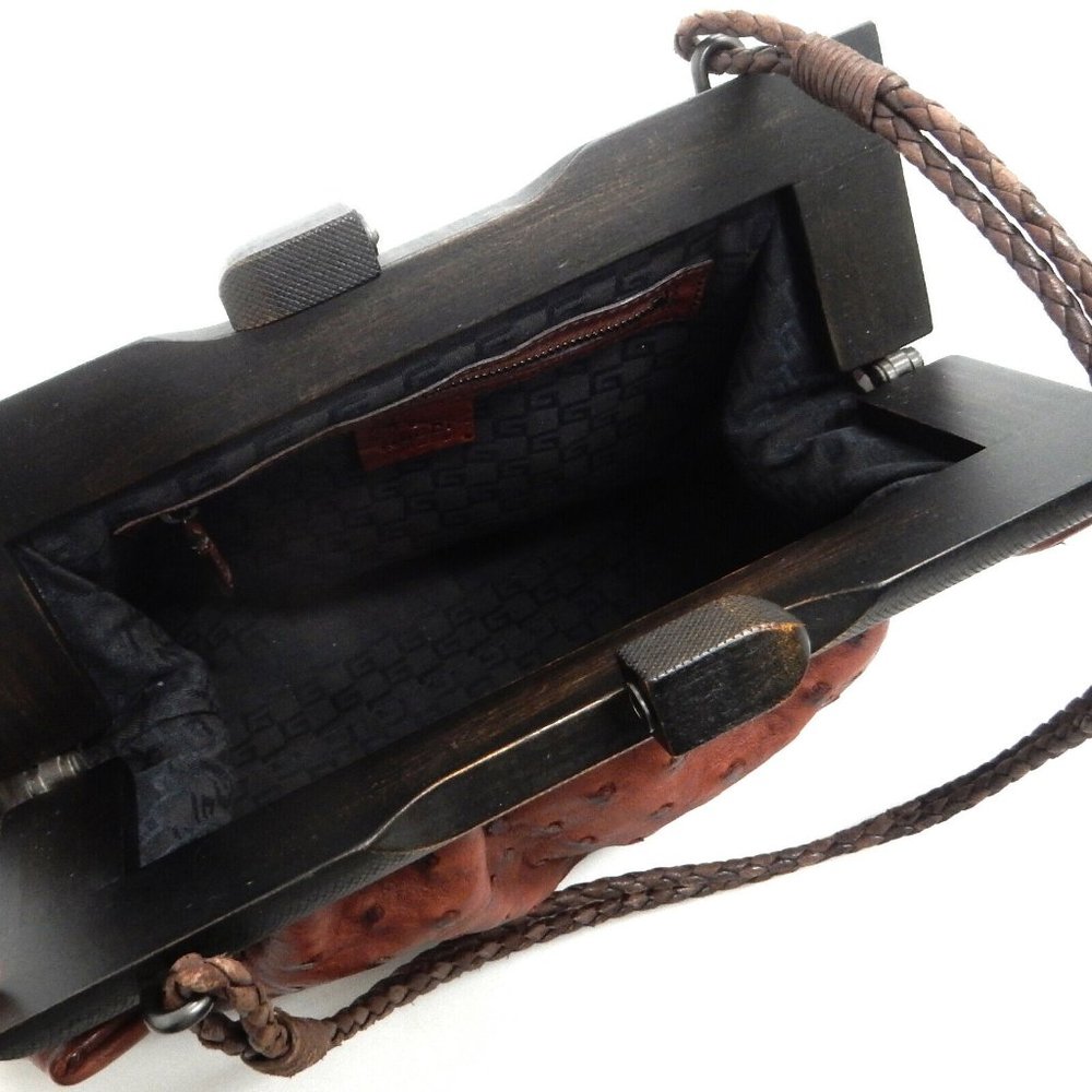 SALE! MINT! Gucci Ostrich Skin Shoulder Bag! - Picture 8 of 8